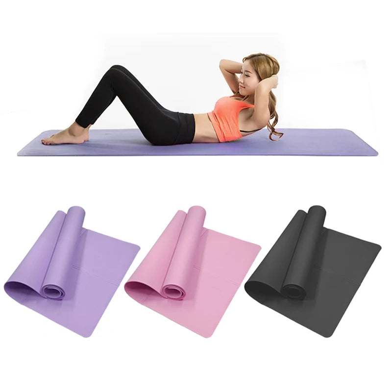 Anti-Slip Fitness Mat for Yoga, Pilates & Exercise