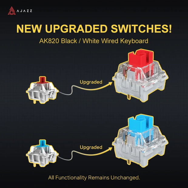 CineGo x Ajazz AK820 Pro – Wireless RGB Mechanical Keyboard