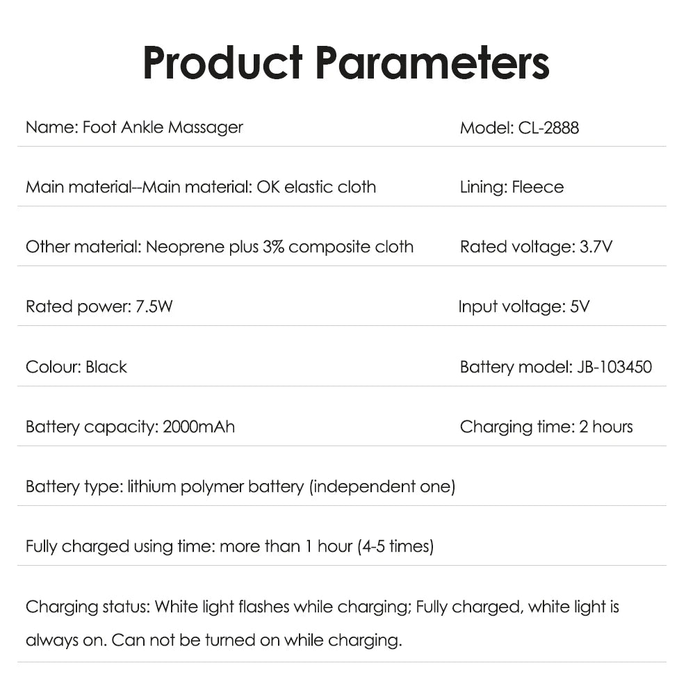 🔥 Heated Ankle Massager Wrap – Vibration & Heat Therapy for Pain Relief