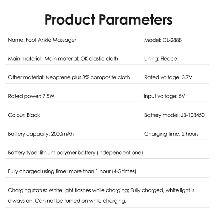 🔥 Heated Ankle Massager Wrap – Vibration & Heat Therapy for Pain Relief