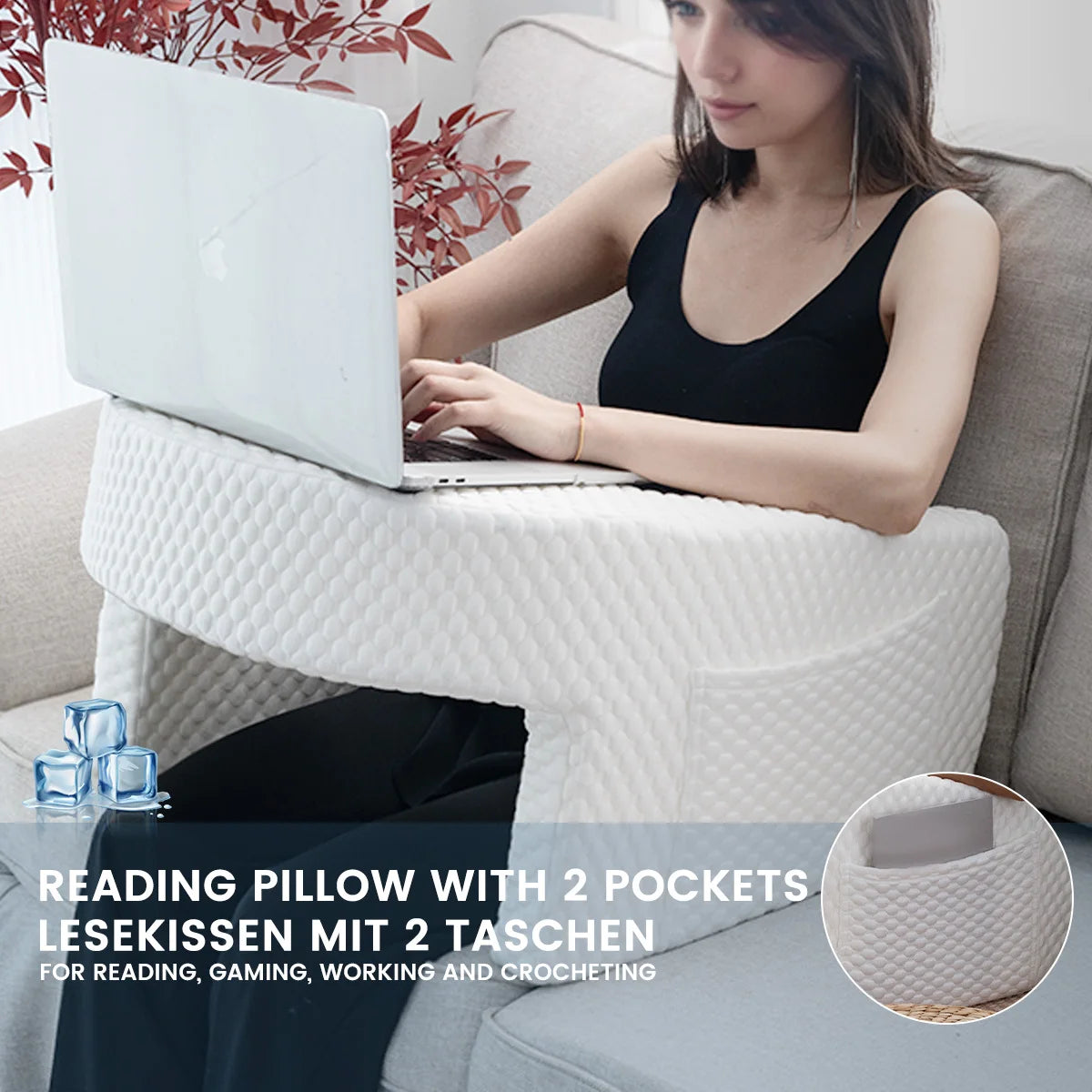 ComfortPlus Ergonomic Lap Desk – Gaming & Reading Made Easy!