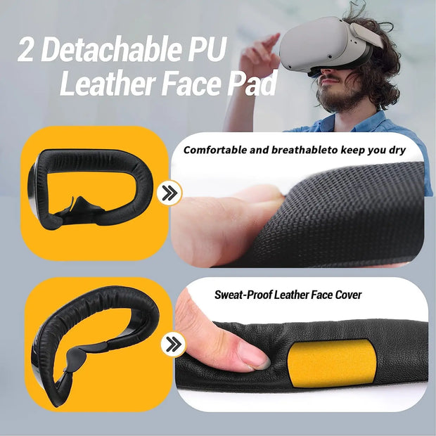 PU Leather & Foam Cushion, Sweatproof & Anti-Fog