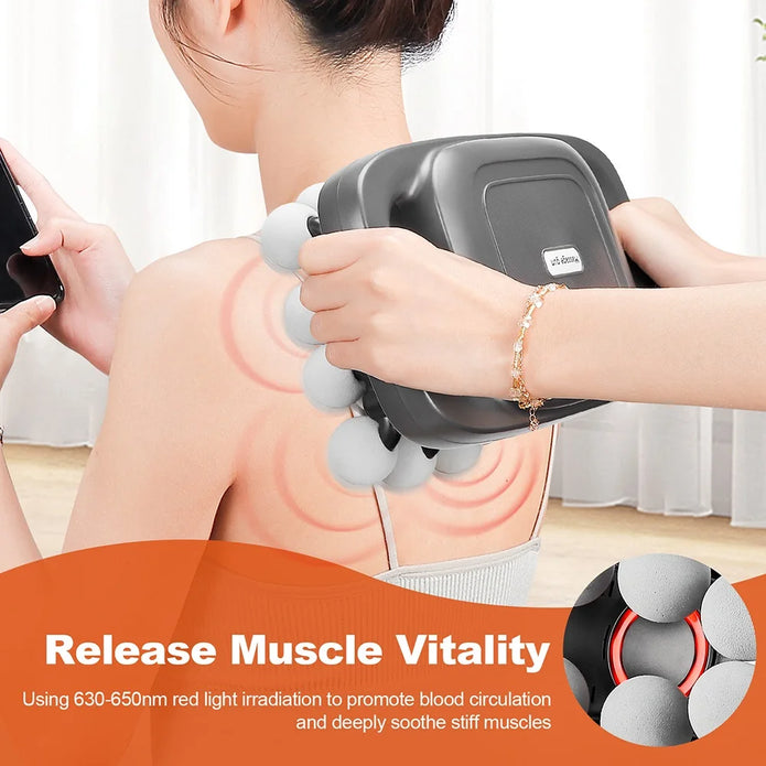 PowerPro 16-Head Deep Tissue Massage Gun – Full Body Pain Relief & Muscle Recovery