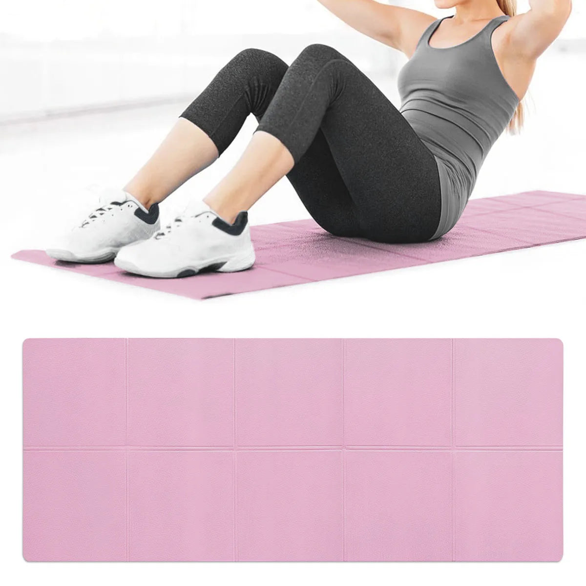 Anti-Slip Fitness Mat for Yoga, Pilates & Exercise