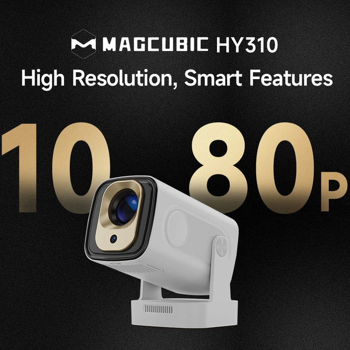 HY310 Smart Projector | 4K Clarity, Auto Focus, Big Sound