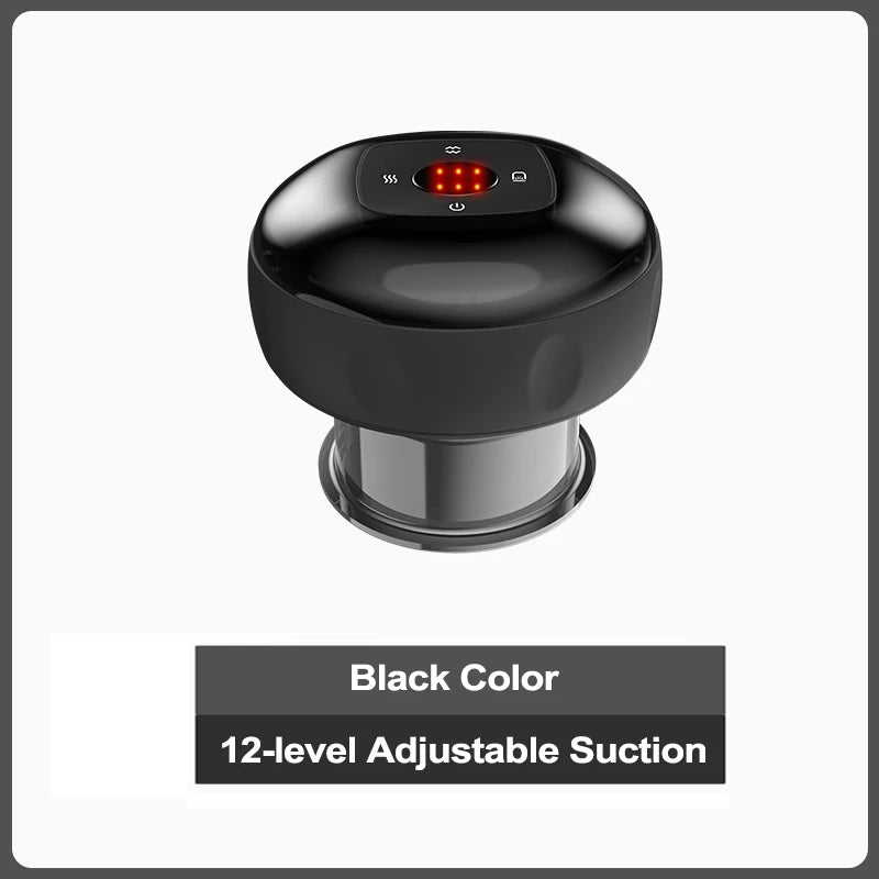 Smart Electric Heated Cupping Massager – Deep Suction Therapy for Back, Neck & Body Pain Relief