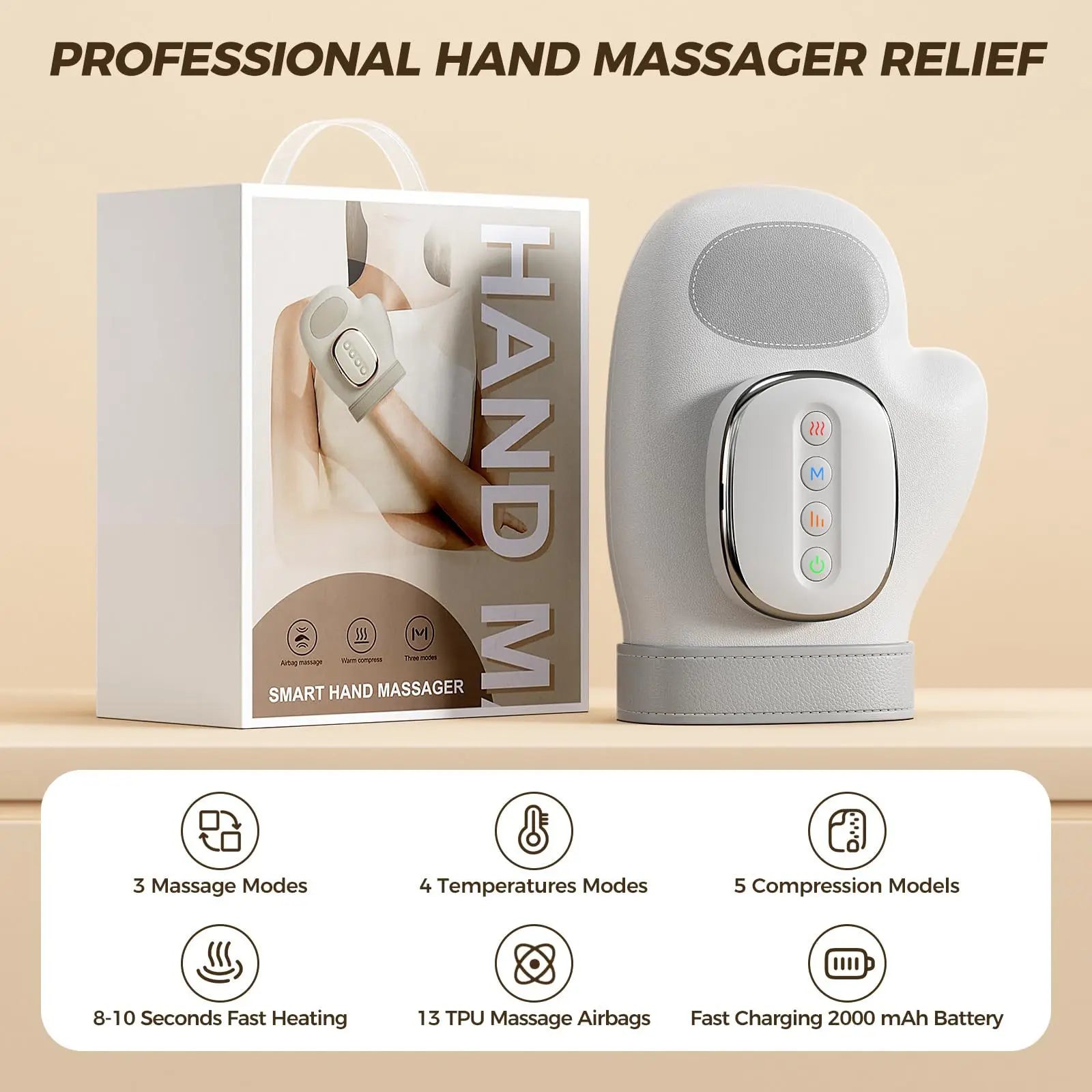 RelaxaPalm™ – Heated Air Compression Hand Massager