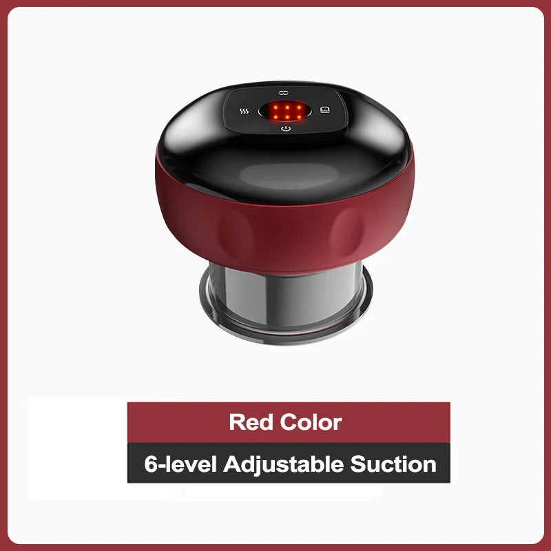 Smart Electric Heated Cupping Massager – Deep Suction Therapy for Back, Neck & Body Pain Relief