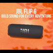 JBL Flip 6 – Portable Waterproof Bluetooth Speaker | Deep Bass & Bold Sound