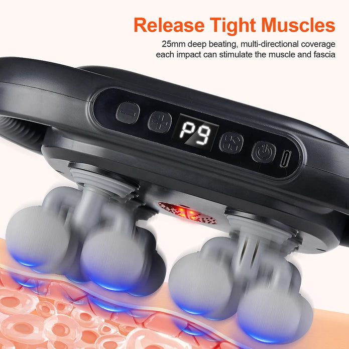 PowerPro 16-Head Deep Tissue Massage Gun – Full Body Pain Relief & Muscle Recovery